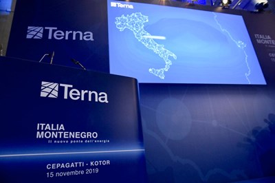Inaugurato il "ponte elettrico" Terna tra Italia e Montenegro