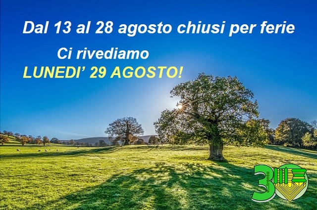 Chiusura estiva di Medielettra dal 13 al 28 agosto 2022
