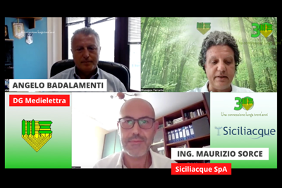 Trent'anni di connessioni: Siciliacque SPA e Medielettra. Maurizio Sorce ed Angelo Badalamenti